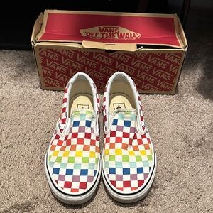 Vans Multicolor Checkerboard Slip-On Sneakers
